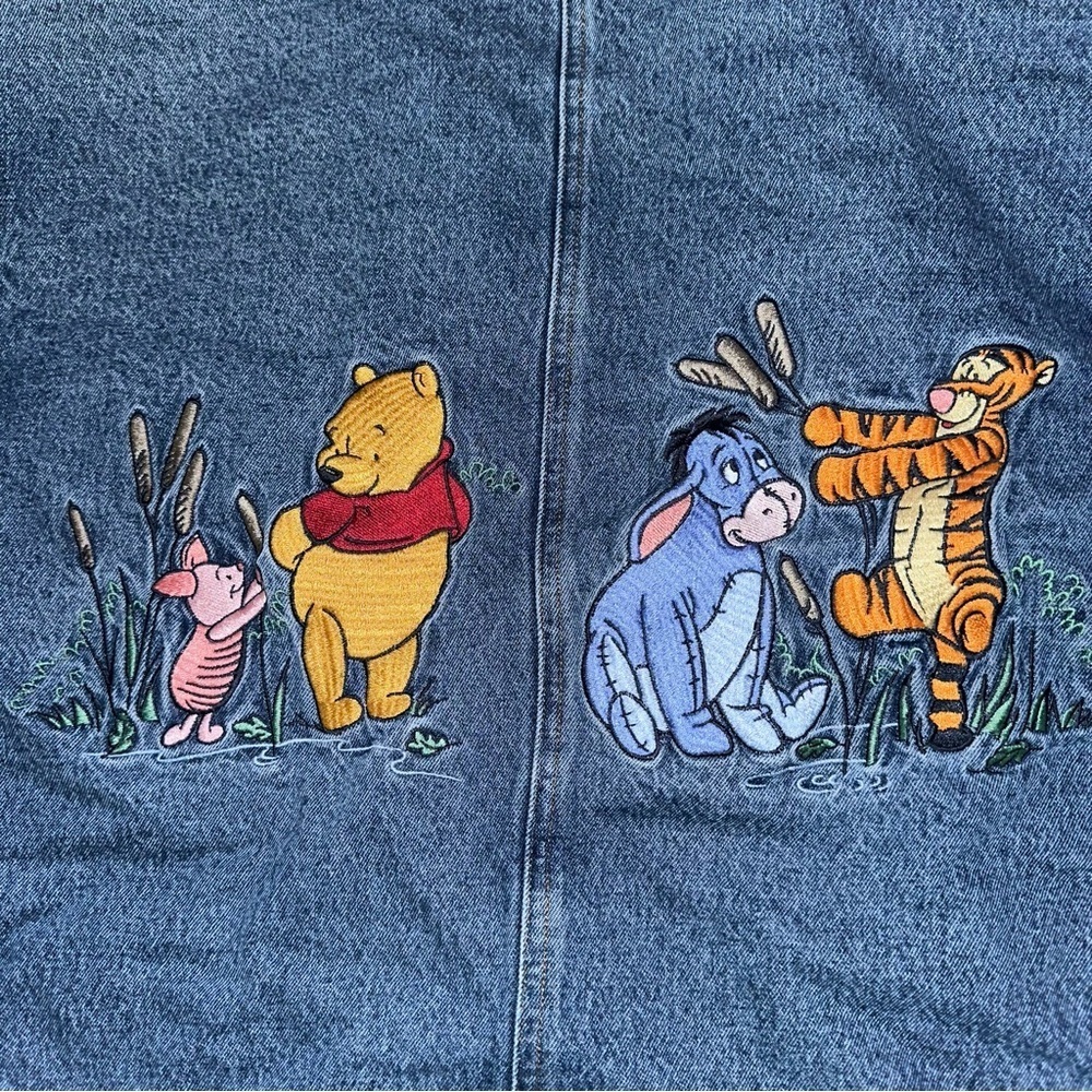 Vintage Disney Catalog Blue Denim lined Jacket- Winnie the Pooh - Picture 3 of 11